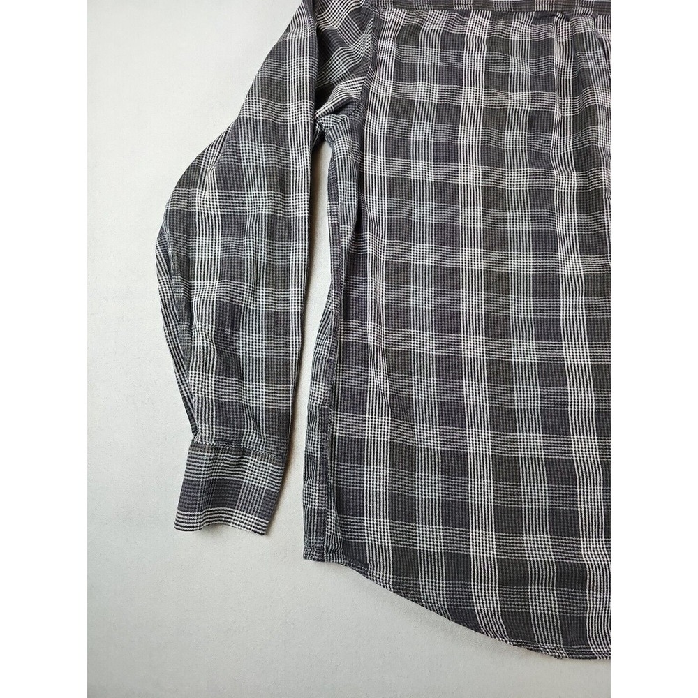 Ben Sherman Shirt Men's Size L Black Check Long Sleeve Button Down Pocket Shirt - Picture 11 of 15
